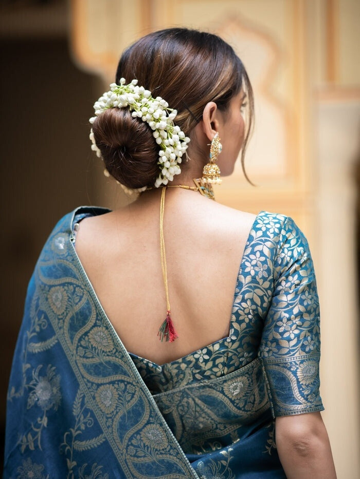 Epiphany Rama Soft Silk Saree