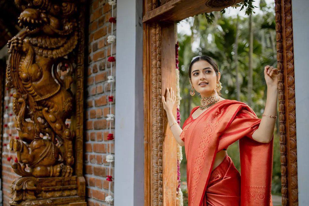 Red Soft Banarsi Silk Saree