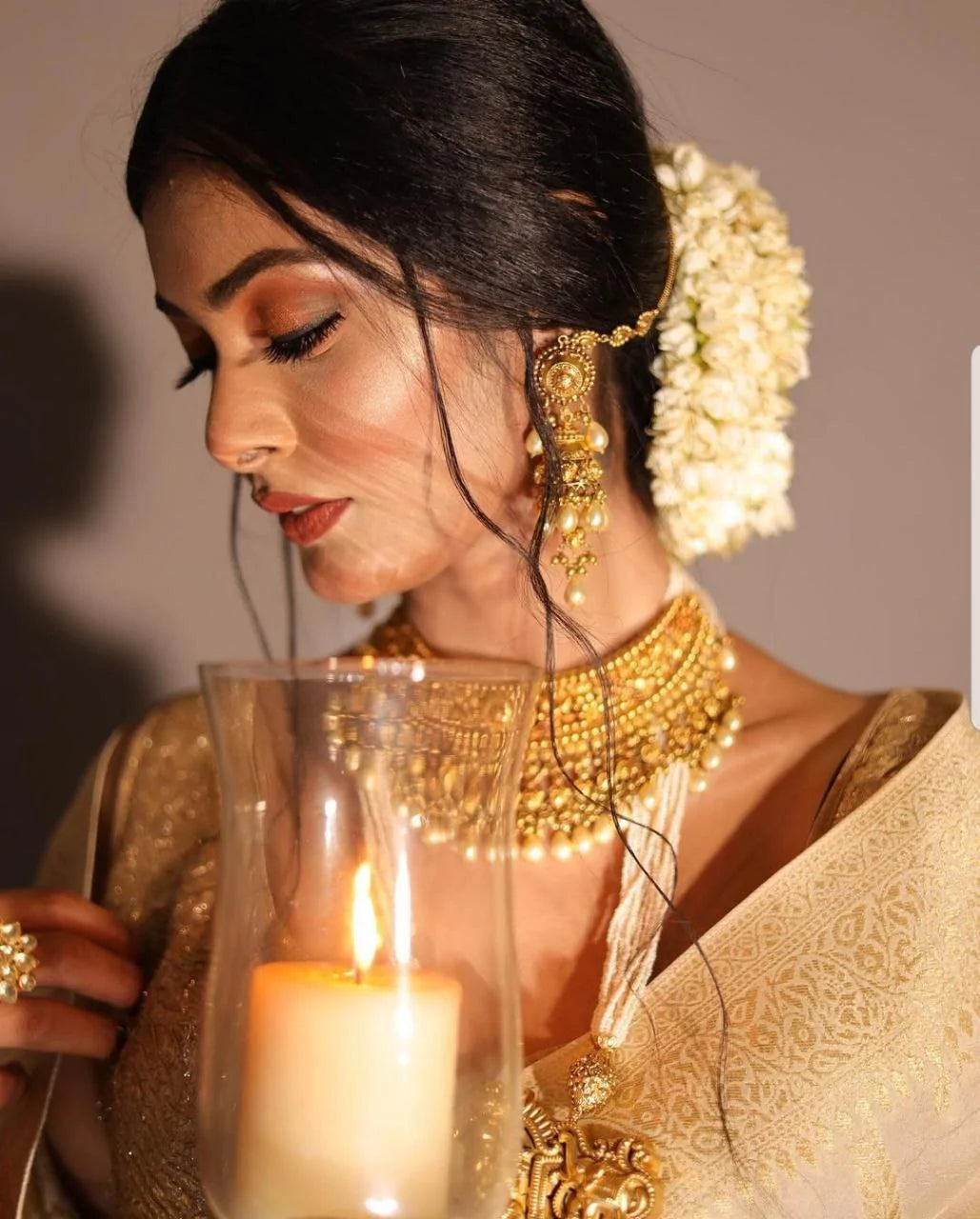 Lithg Yollew With Golden Broder Zari Soft Cotton Silk Finish Designer Saree