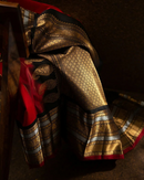 Red Black Luxurious Soft Banarasi Silk Saree