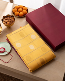 Yellow Luxurious Soft Banarasi Silk Saree