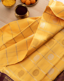 Yellow Luxurious Soft Banarasi Silk Saree