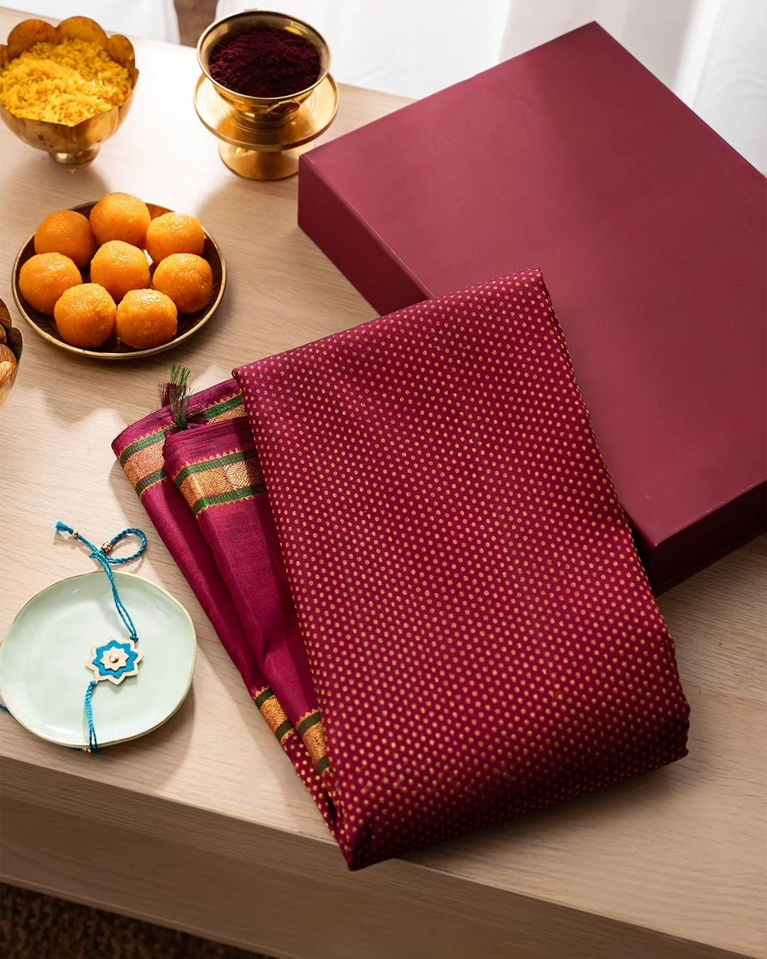 Maroon Luxurious Soft Banarasi Silk Saree