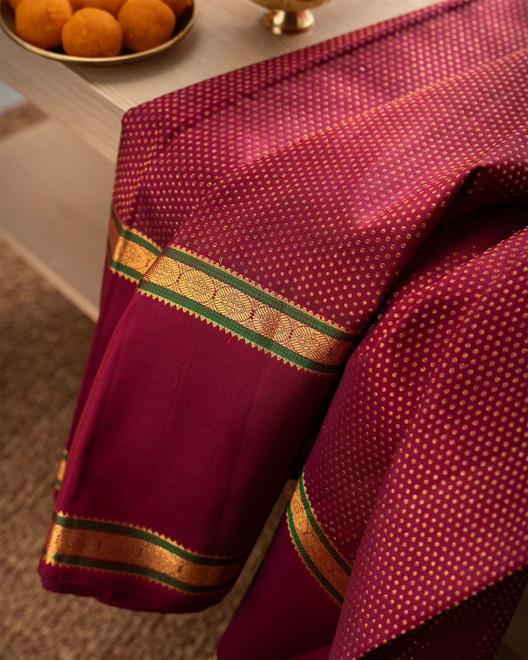 Maroon Luxurious Soft Banarasi Silk Saree