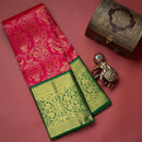 Assemblage Dark Pink Soft Banarasi Silk Saree