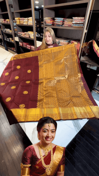 Susurrous Maroon Soft Banarasi Silk Saree With Tremendous Blouse Piece