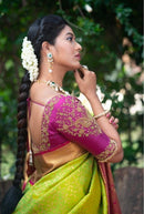 Lavish Green Banarasi Silk Saree