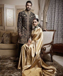 Lavatory Cream Banarasi Silk Saree