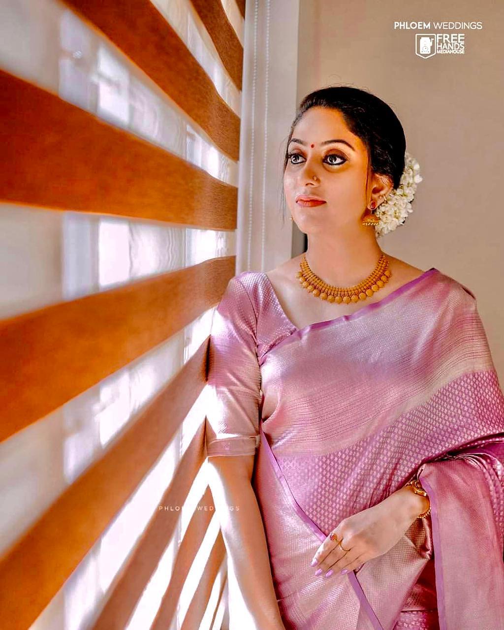Flush Pink Banarasi Silk Saree