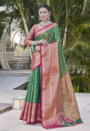 Green Colour Kanchipuram Tissue Silk Saree