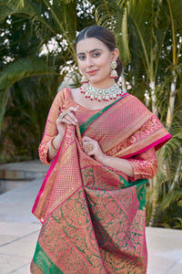 Green Colour Kanchipuram Tissue Silk Saree