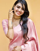 Vitality Pink Banarasi Silk Saree