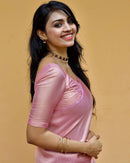Vitality Pink Banarasi Silk Saree