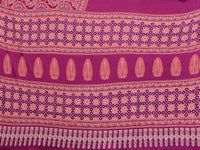 Wine Bandhani Printed Silk Saree with Patola Pallu