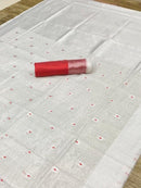 Elegant White Cotton Silk Saree with Light Zari Highlights