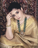 Pure Gold Tissue Silk Saree with Subtle Zari Finish
