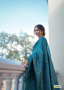 Rose Rama Handloom Tissue Silk Saree