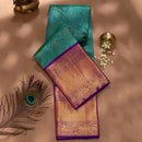 Saarya - Rama Green Soft Silk Jacquard Saree