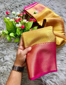 Revati – Golden Tissue Silk Saree with Zari Weaving Border