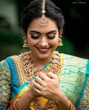 Yellow Color With Golden Zari Designer Lchi Silk Saree For Weaving