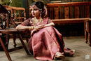 Dark Red Wedding Wear Rasam Lichi silk saree