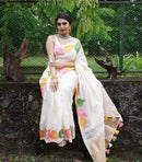 Sensational White Soft Silk Saree