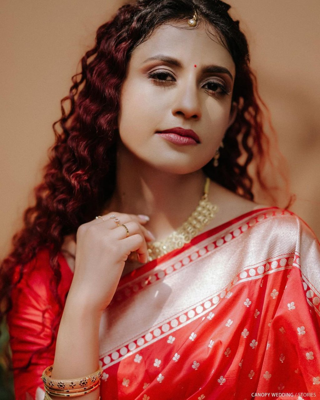 Aaru Red Soft Banarasi Silk Saree