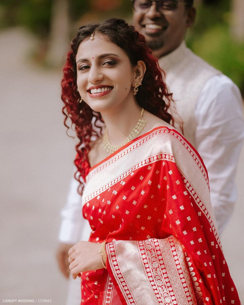 Aaru Red Soft Banarasi Silk Saree
