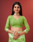 Aplomb Parrot Cotton Silk Saree
