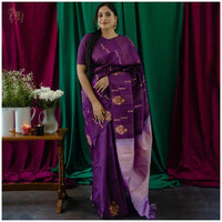 Redolent Purple Soft Silk Saree