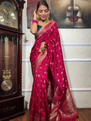 Gratifying Dark Pink Soft Silk