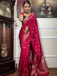 Gratifying Dark Pink Soft Silk