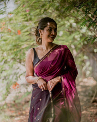 Marvellous Dark Pink Cotton Silk Saree