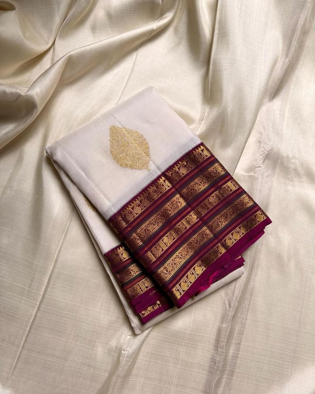 Amazing Off White Soft Silk Saree